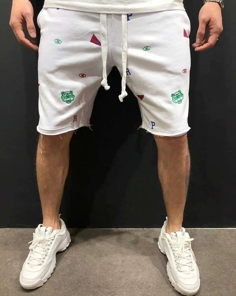 Men's Summer High Street Loose Breathable Gym Shorts