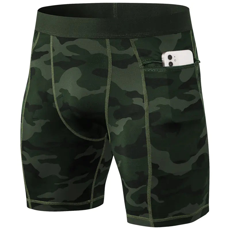 Men's Active Shorts with Secure Zip Pockets