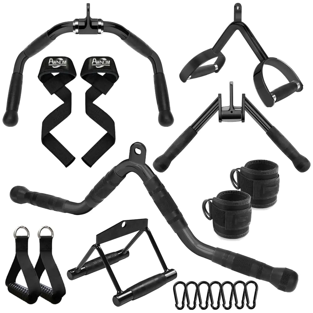 Deluxe Cable Machine Trainer with Multifunctional Attachments