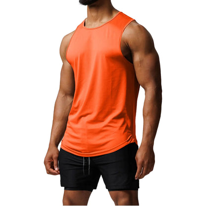 FlexForm Orange Men's Sleeveless Workout Top