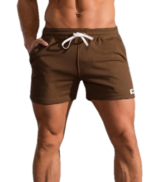 Waghaw 5inch Mens Shorts Cotton 5 Inch Inseam Shorts Men Cotton Shorts for Men Shorts Athletic Mens Sweat Shorts Mens Shorts 5 Inch Mens Tennis Shorts 5 Inch Inseam（CoffeeM）