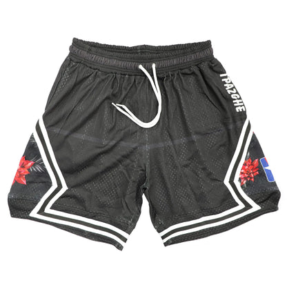 TPAZGHE Men's Quick-Dry Vintage Mesh Basketball Shorts with Pockets