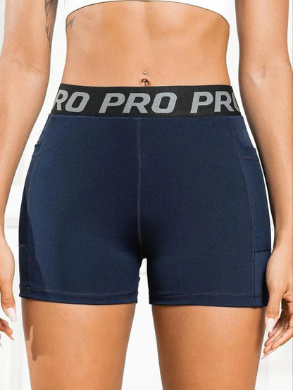 Ladies' Contrast Mesh Sports Shorts