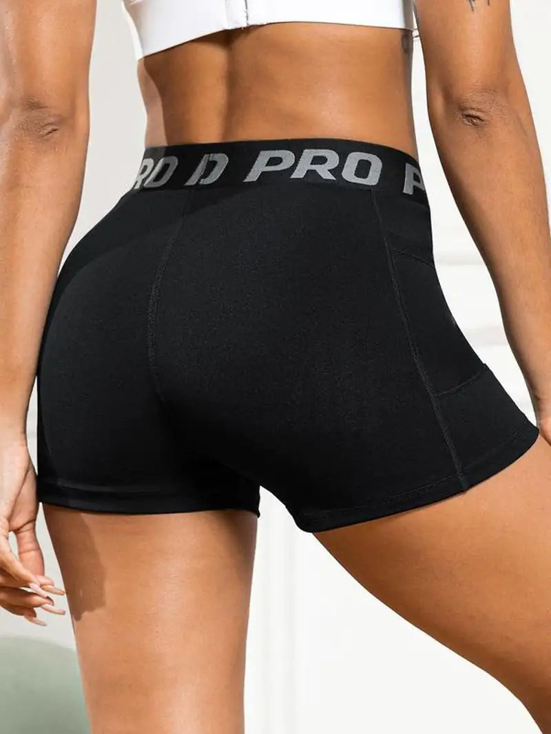 Ladies' Contrast Mesh Sports Shorts