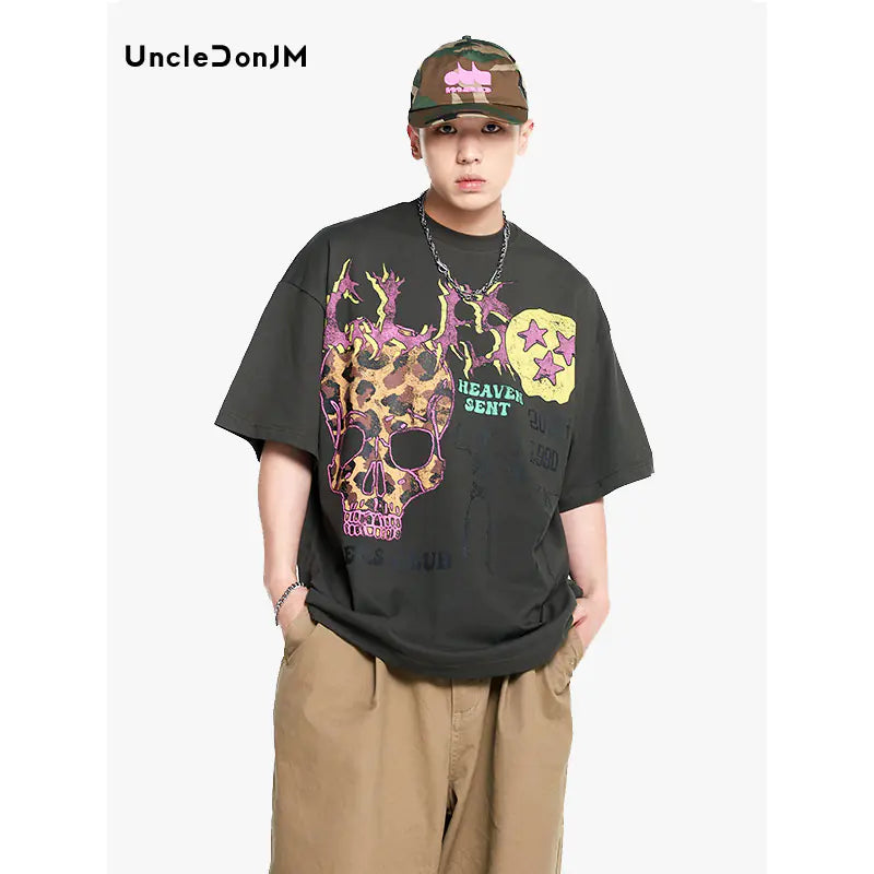 Leopard Skull Fashion Tee T955