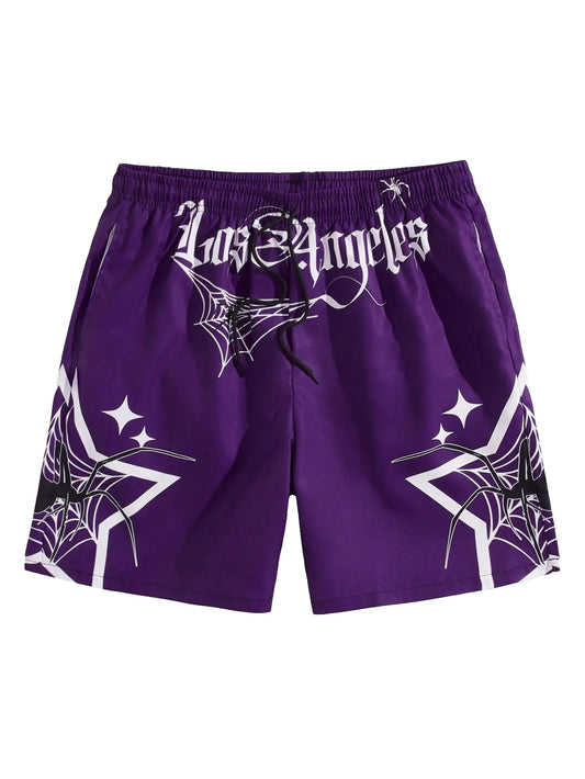 COZYEASE Men's Graphic Print Athletic Shorts