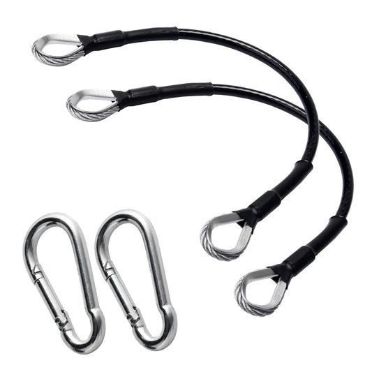 GAQUECY Fitness Cable Extender 2-Pack, 10" Gym Machine Attachment