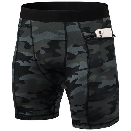 Men's Active Shorts with Secure Zip Pockets