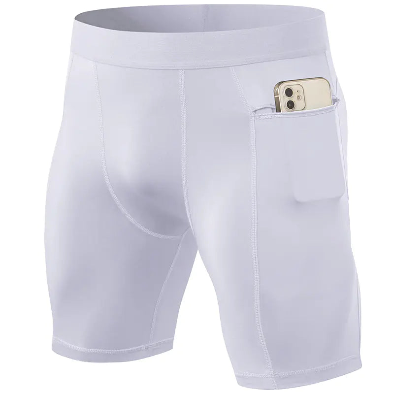 Men's Active Shorts with Secure Zip Pockets