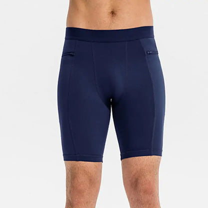 Men's Active Shorts with Secure Zip Pockets