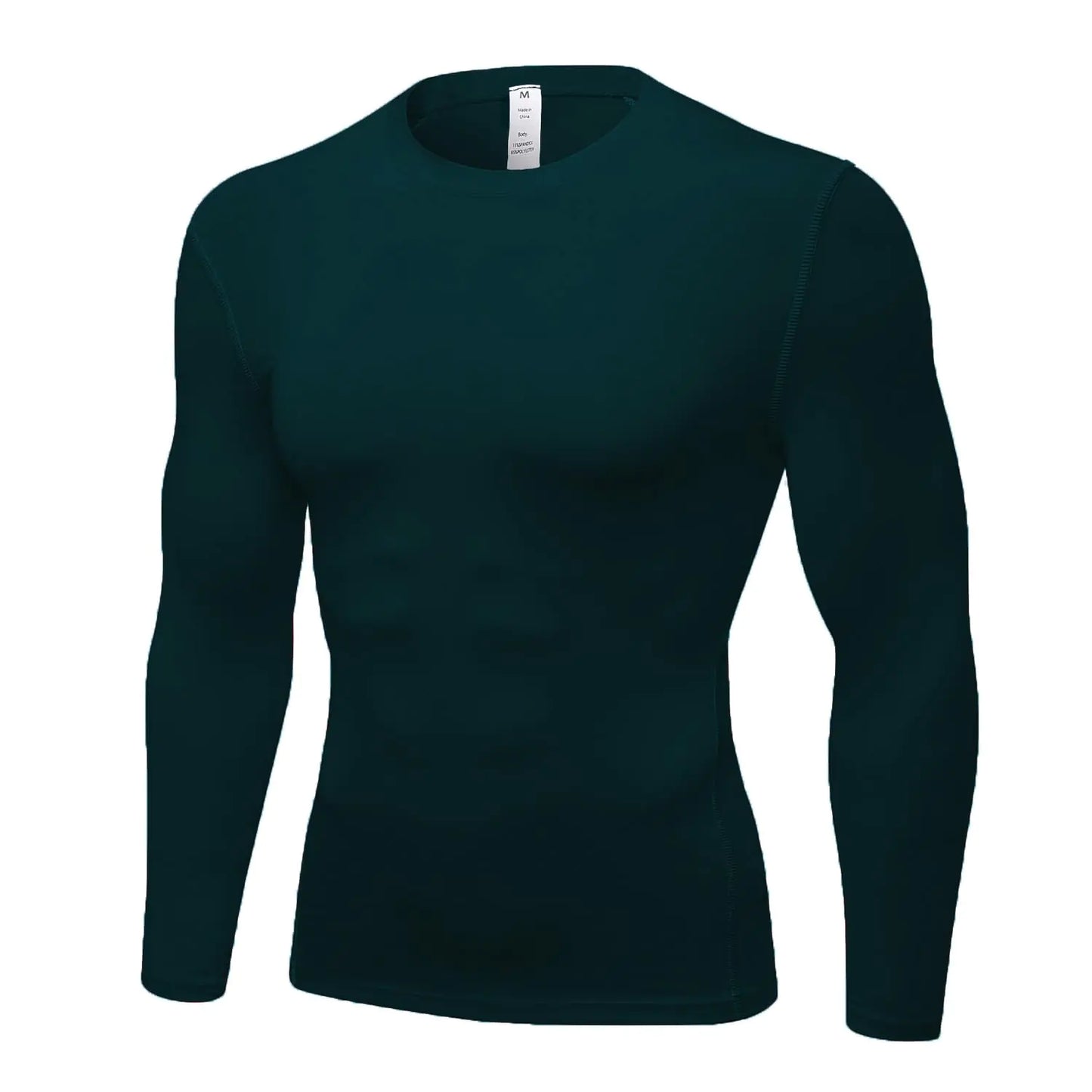 Queerier Mens Compression Shirts Long Sleeve Workout Baselayer Shirts Athletic Thermal Tops Sports Cool Dry Gym Undershirts