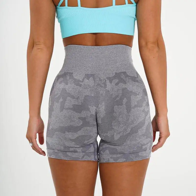 Ladies' Camo Jacquard Active Shorts