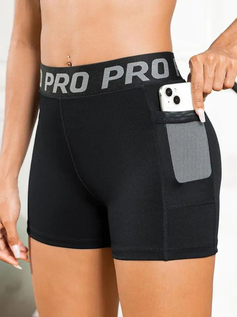 Ladies' Contrast Mesh Sports Shorts