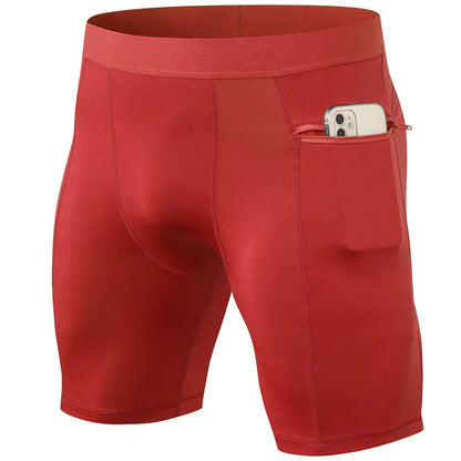 Men's Active Shorts with Secure Zip Pockets