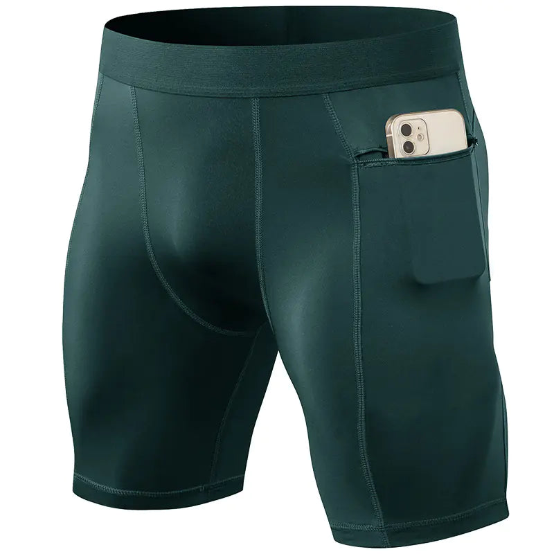 Men's Active Shorts with Secure Zip Pockets