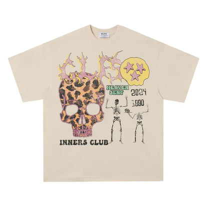 Leopard Skull Fashion Tee T955