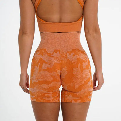 Ladies' Camo Jacquard Active Shorts