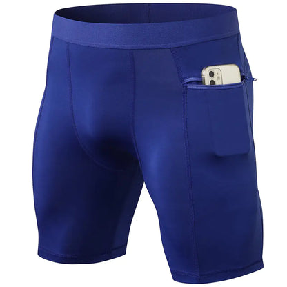 Men's Active Shorts with Secure Zip Pockets