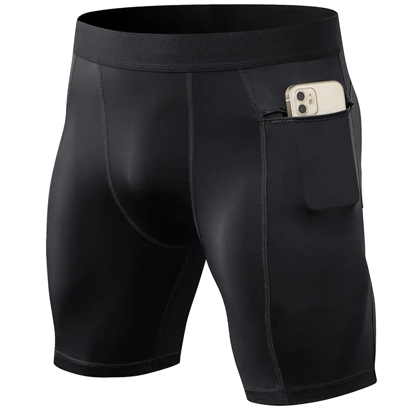 Men's Active Shorts with Secure Zip Pockets