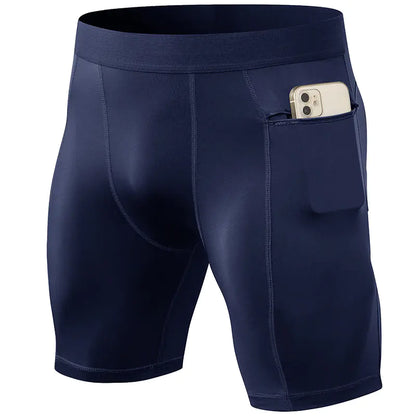 Men's Active Shorts with Secure Zip Pockets
