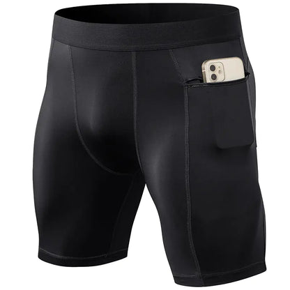 Men's Active Shorts with Secure Zip Pockets