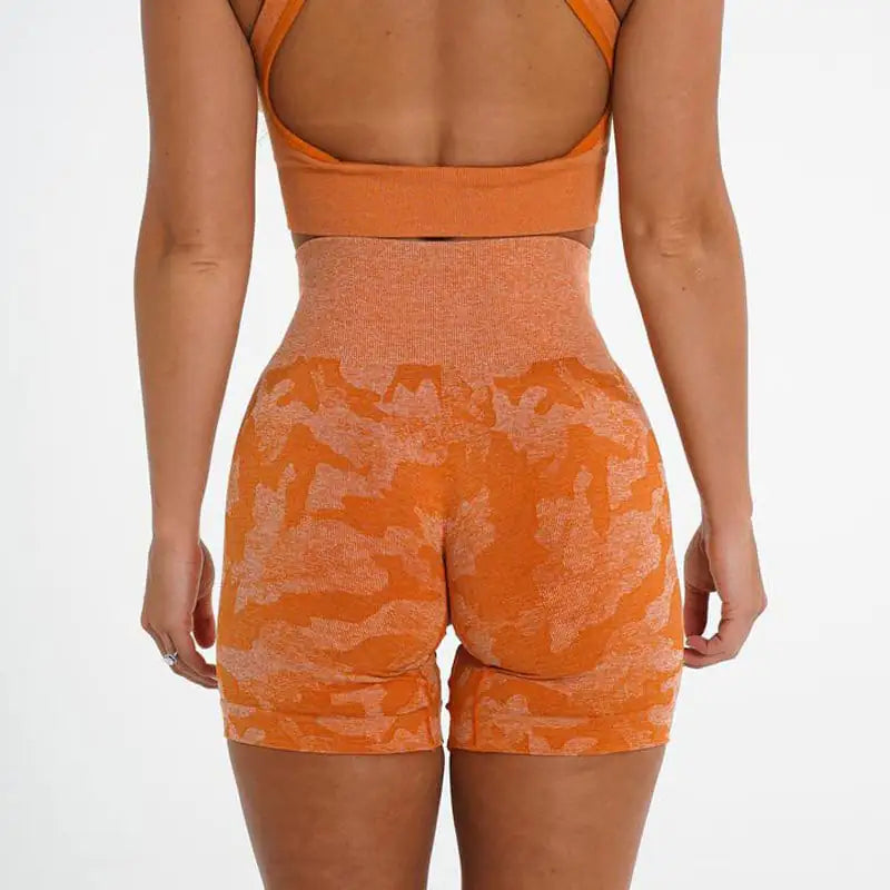 Ladies' Camo Jacquard Active Shorts