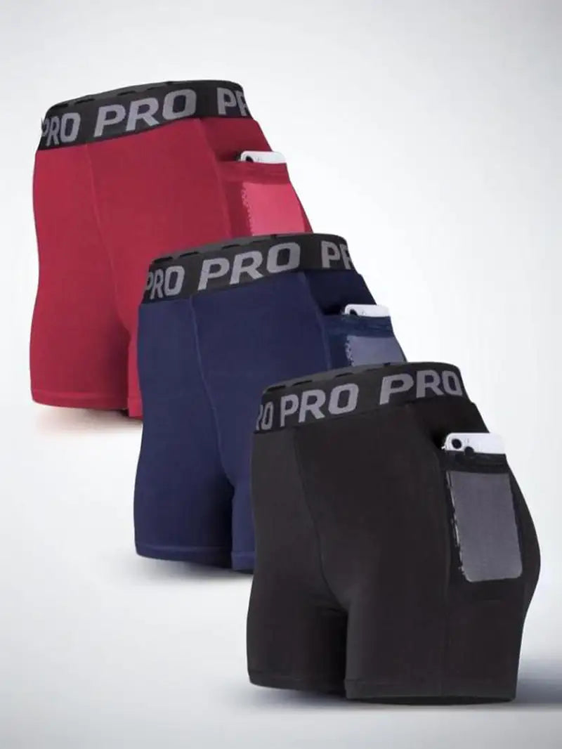 Ladies' Contrast Mesh Sports Shorts