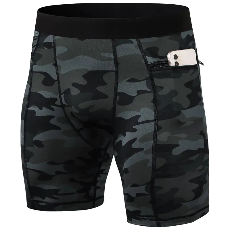 Men's Active Shorts with Secure Zip Pockets