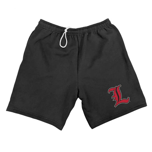 University of Louisville Men's Black Primary Logo Sweat Shorts - Small