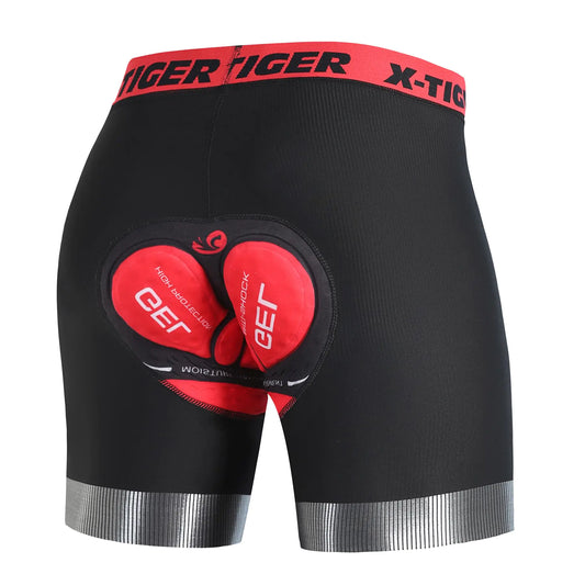 X-TIGER Men's Padded Bike Shorts 5D Anti-Slip Cycling Underwear
