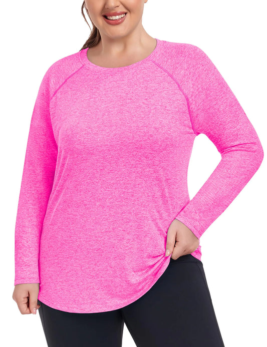 CurvyFit Plus Long Sleeve Gym Tops