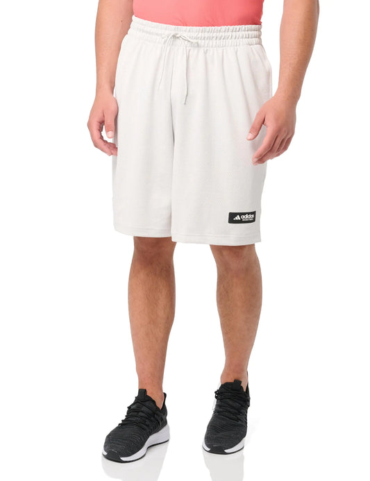 adidas Men's Legends Mesh Shorts - Orbit Grey/White XS