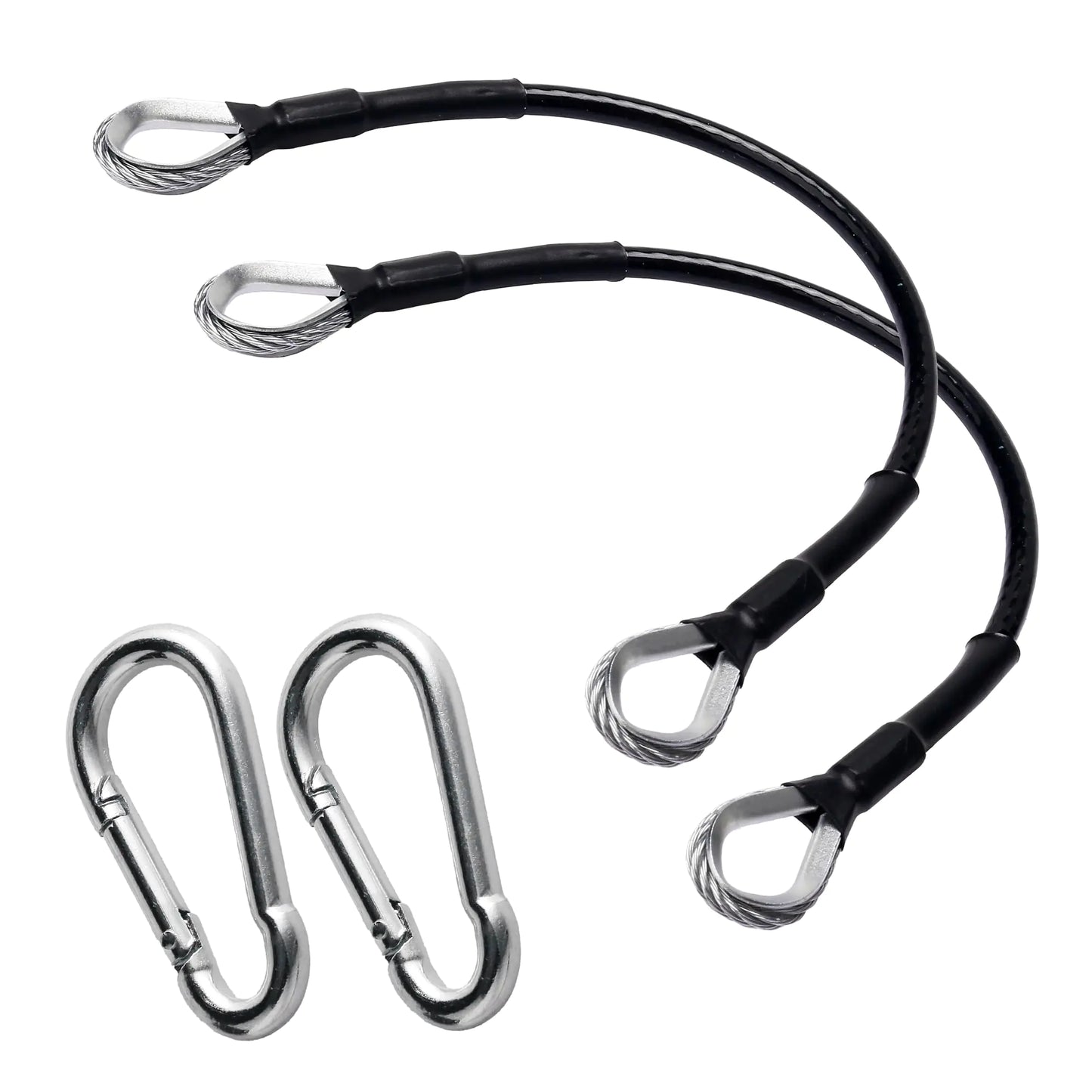 GAQUECY Fitness Cable Extender 2-Pack, 10" Gym Machine Attachment