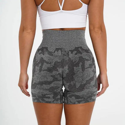 Ladies' Camo Jacquard Active Shorts