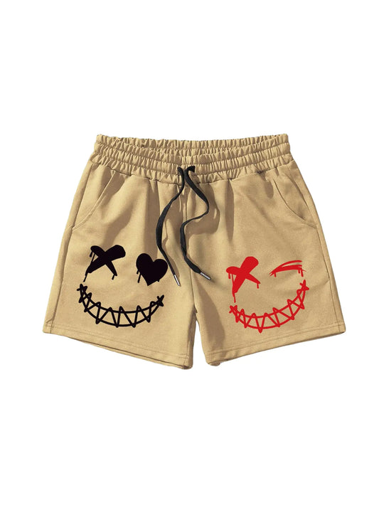 GLAMRUN Men's Cartoon Workout Shorts