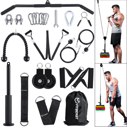 FitBeast Home Gym Cable Pulley System
