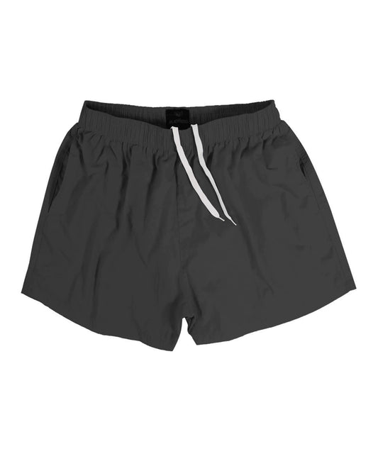 MYJAJAYI Mens Swim Trunks 3" Swim Shorts Quick Dry Beach Shorts with Mesh Lining Dark Gray M