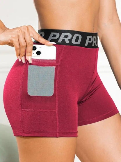 Ladies' Contrast Mesh Sports Shorts